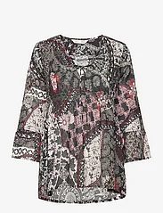 ODD MOLLY - Christel Blouse - long-sleeved blouses - deep asphalt - 0