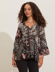ODD MOLLY - Christel Blouse - long-sleeved blouses - deep asphalt - 2