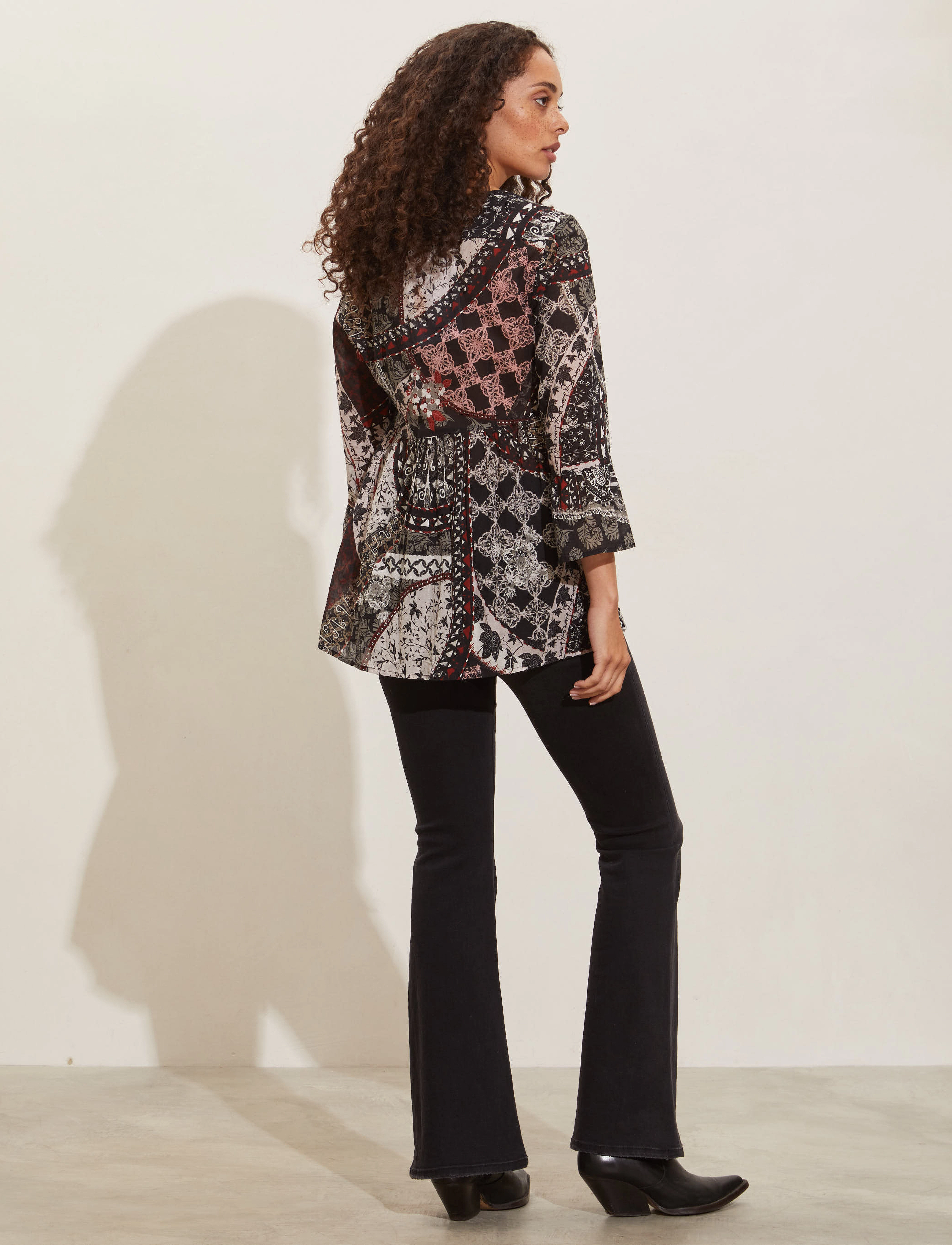 ODD MOLLY - Christel Blouse - long-sleeved blouses - deep asphalt - 3