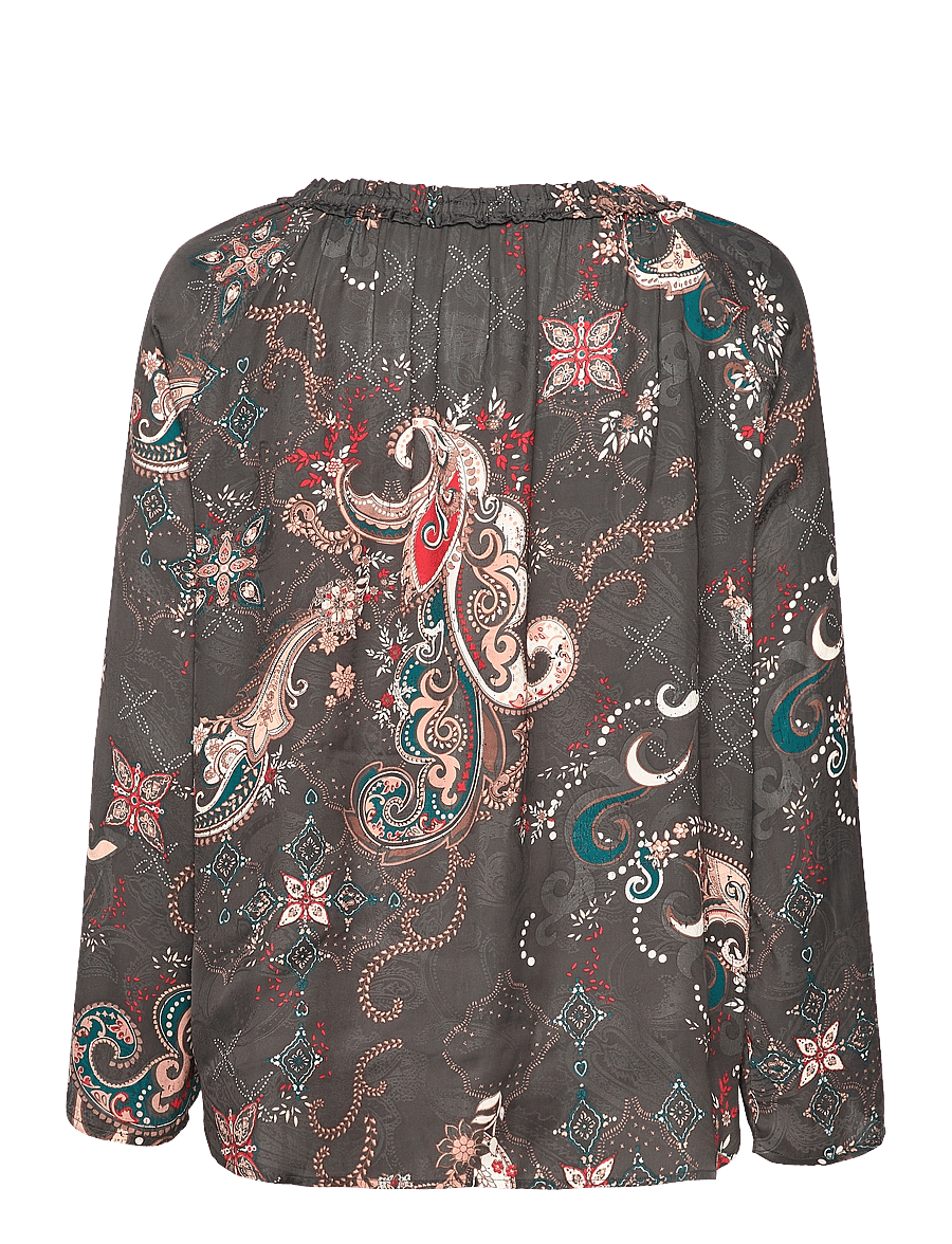 ODD MOLLY - Jody Blouse - langærmede bluser - almost black - 2
