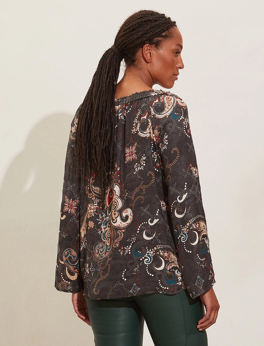 ODD MOLLY - Jody Blouse - langærmede bluser - almost black - 3