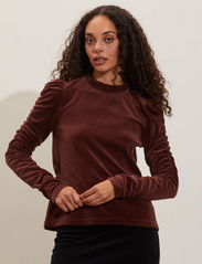 ODD MOLLY - Marion Top - long-sleeved tops - truffle brown - 2