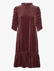 ODD MOLLY - Marion Dress - midi dresses - truffle brown - 0