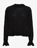 Eden High Neck Sweater - ALMOST BLACK