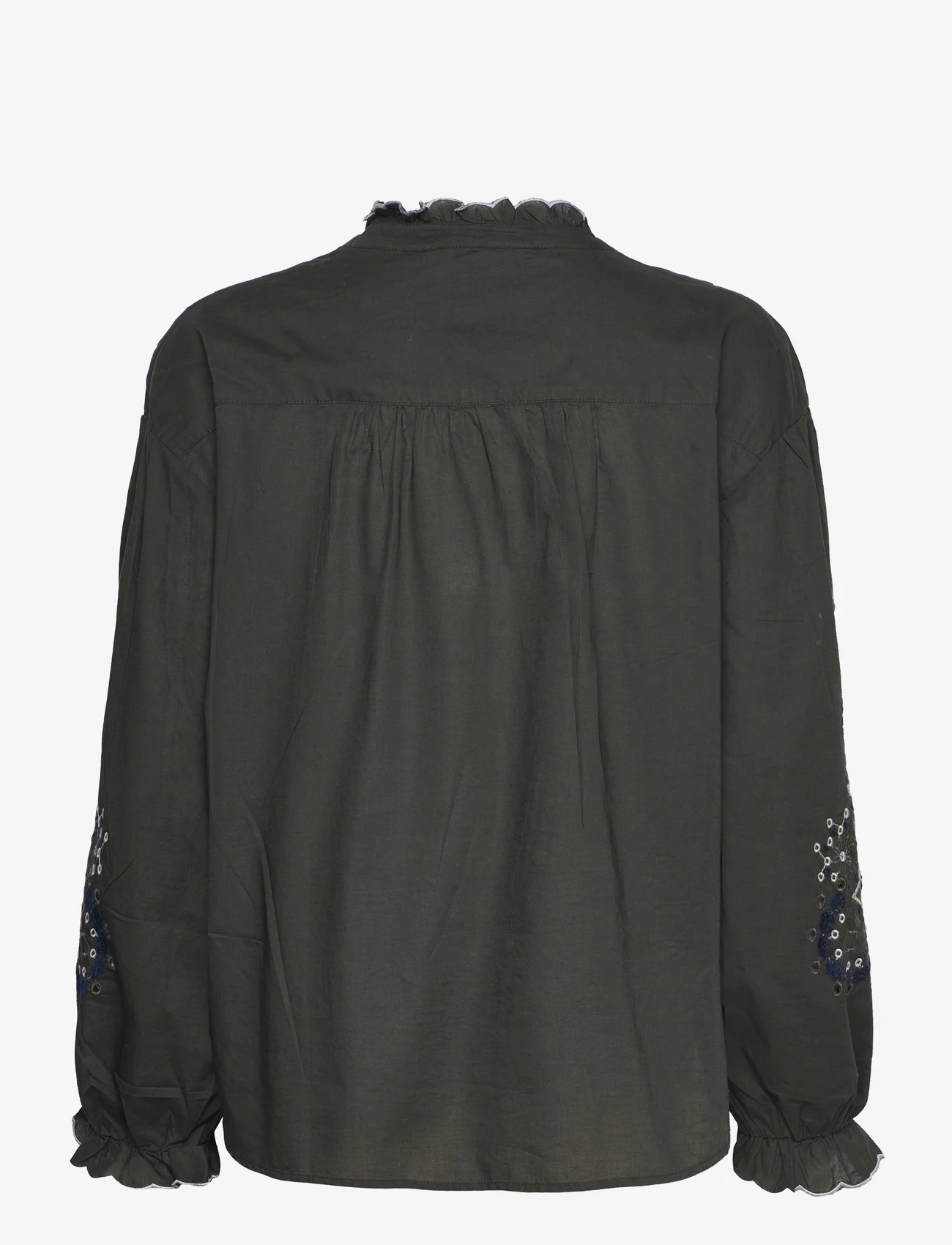 ODD MOLLY - Edie Blouse - long-sleeved blouses - deep asphalt - 1