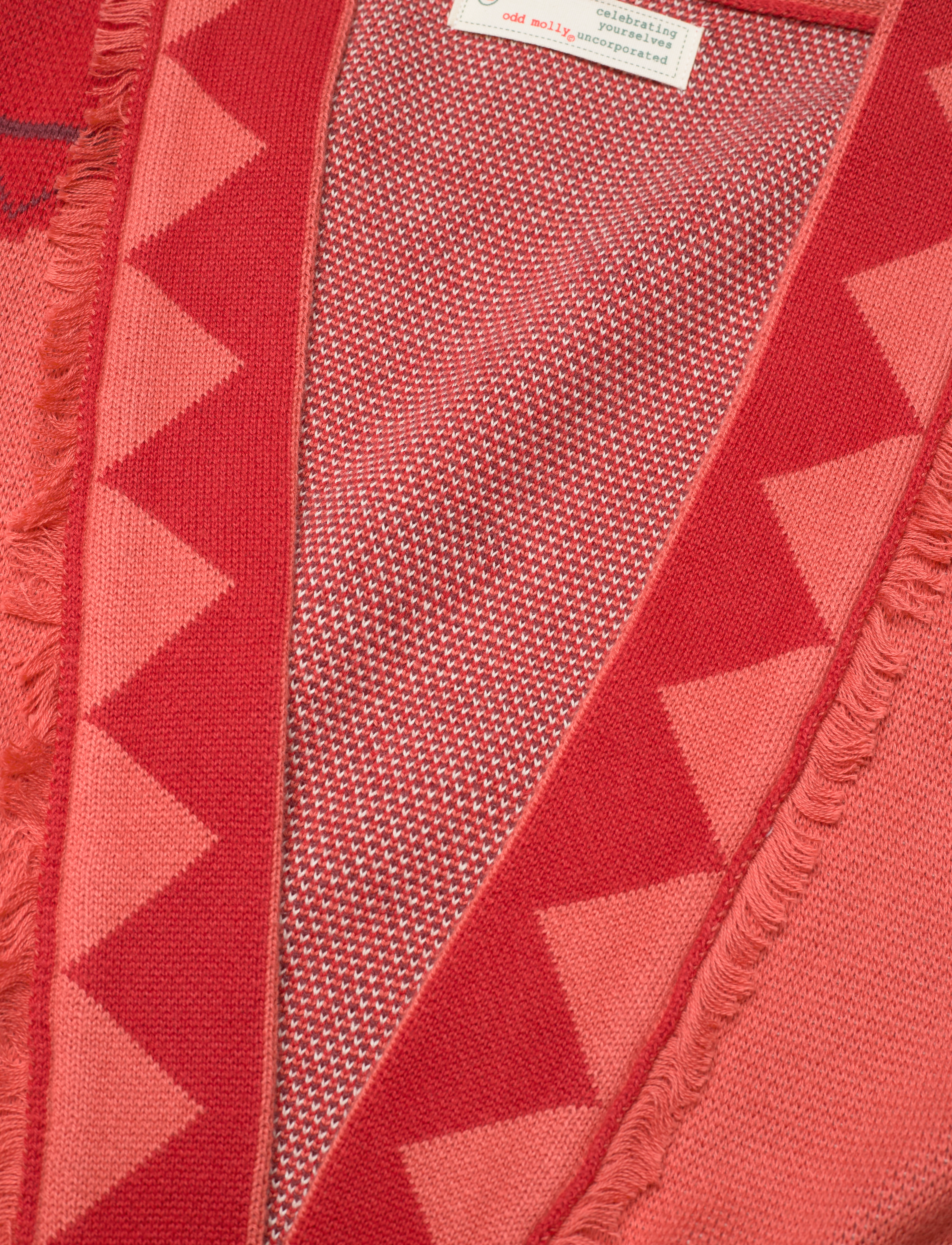 ODD MOLLY - Anya Long Cardigan - sienna red - 4
