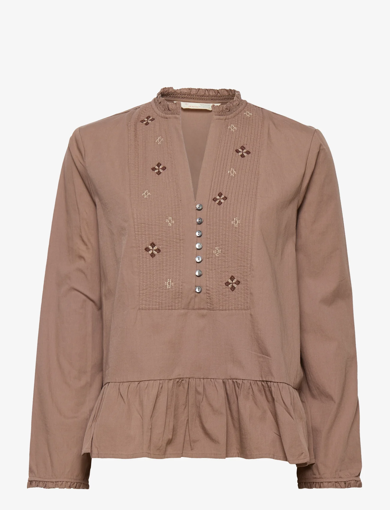 ODD MOLLY - Tove Blouse - long-sleeved blouses - taupe - 0