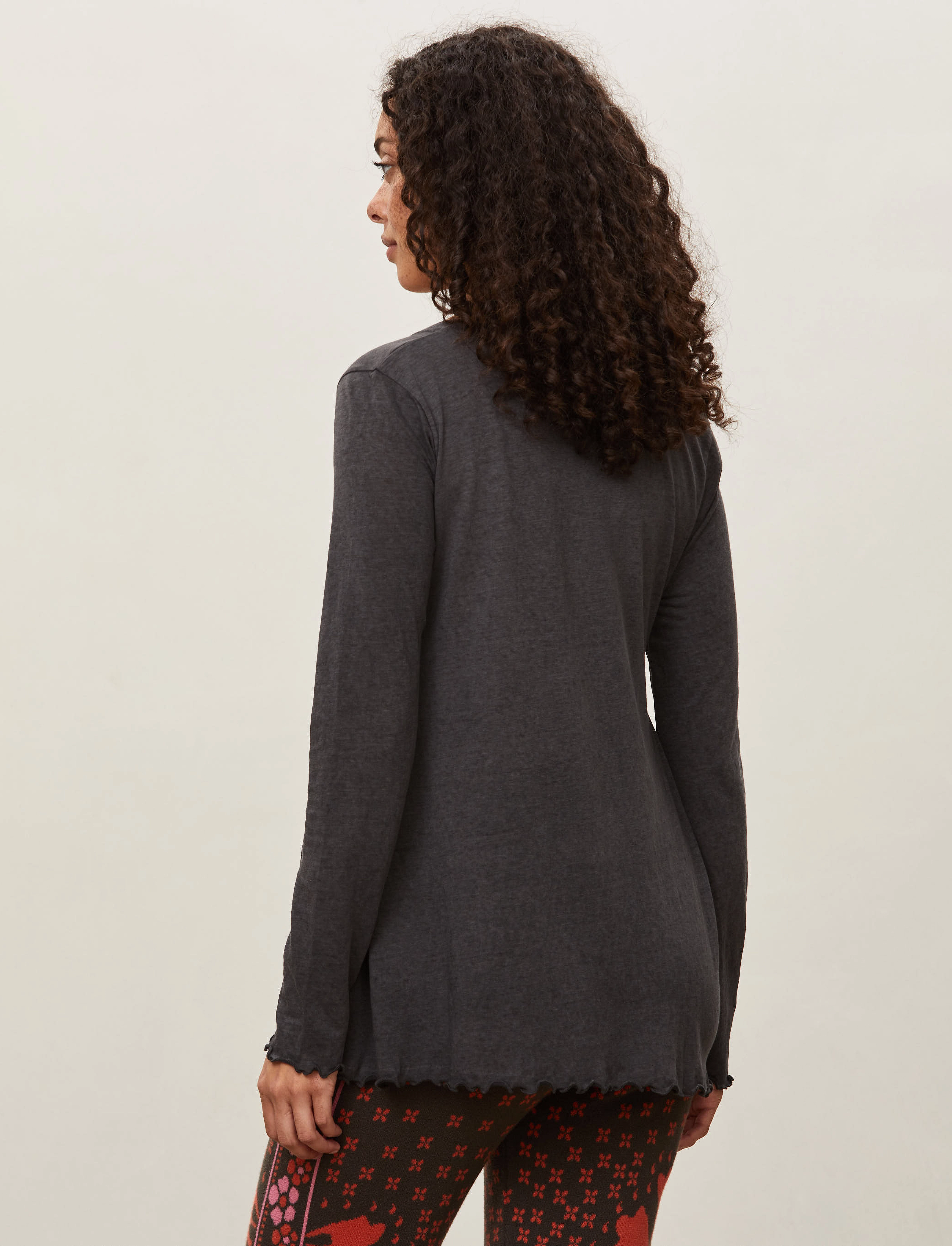 ODD MOLLY - Carole LS Top - asphalt - 3