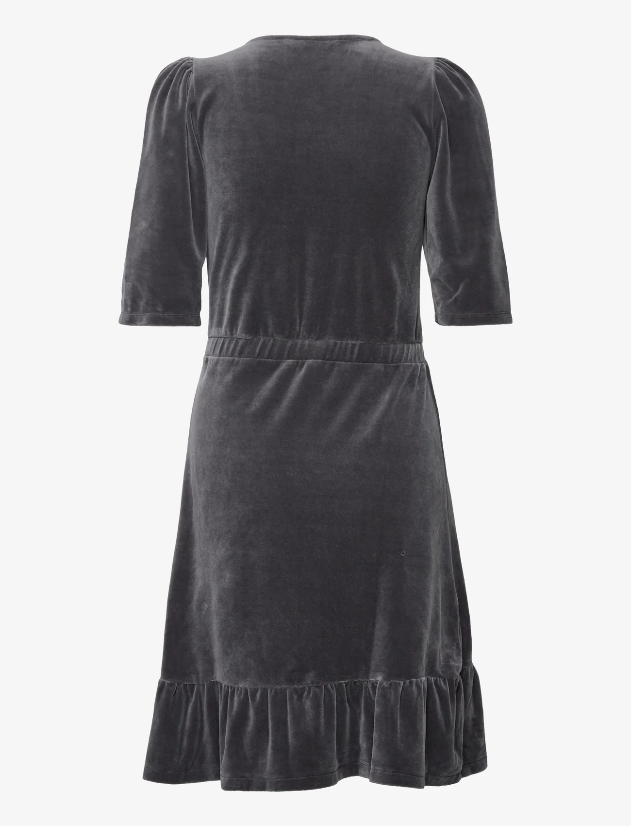 ODD MOLLY - Saga Dress - short dresses - smoggy black - 1