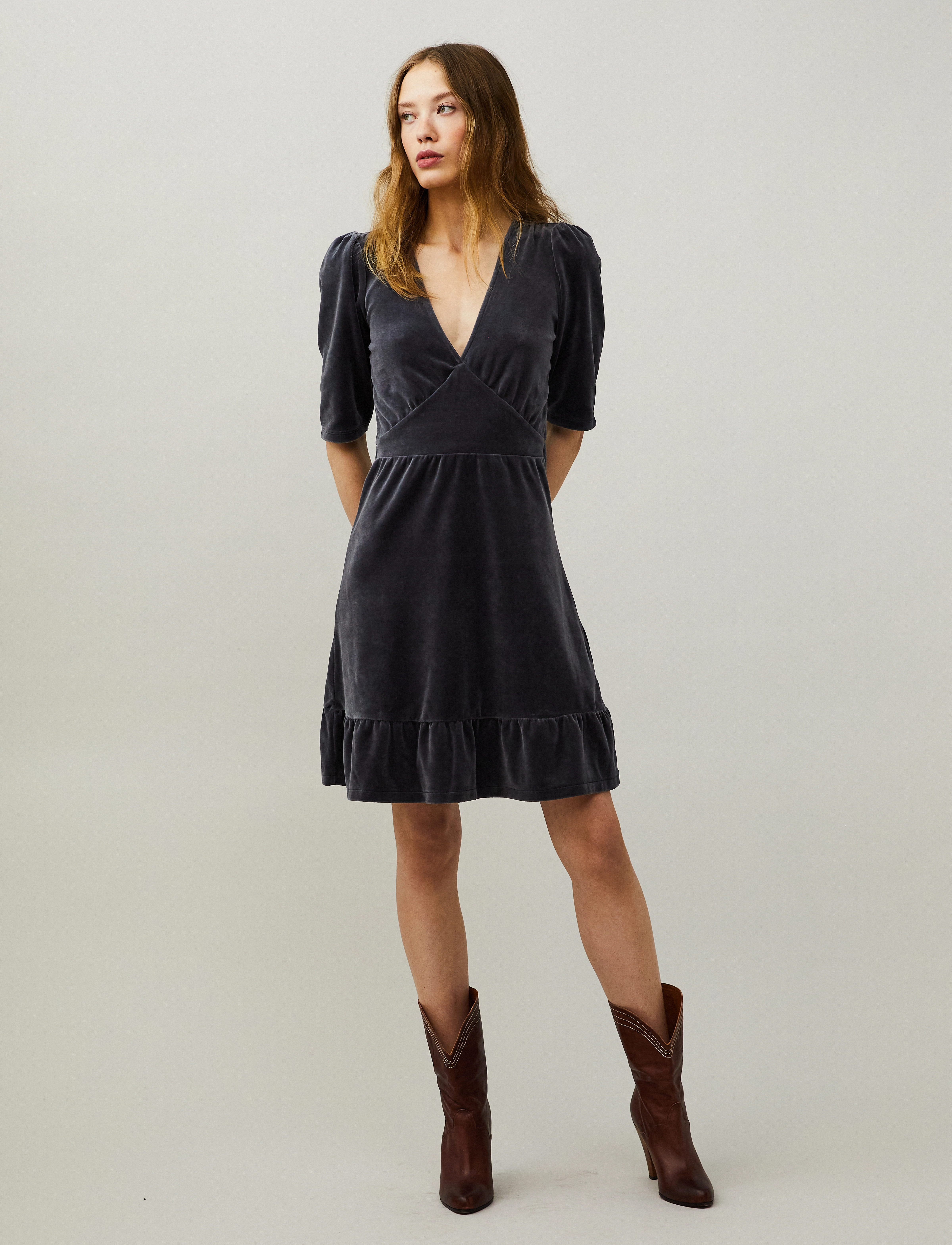 ODD MOLLY - Saga Dress - smoggy black - 2