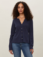 ODD MOLLY - Ragna LS Top - long-sleeved blouses - dark blue - 2