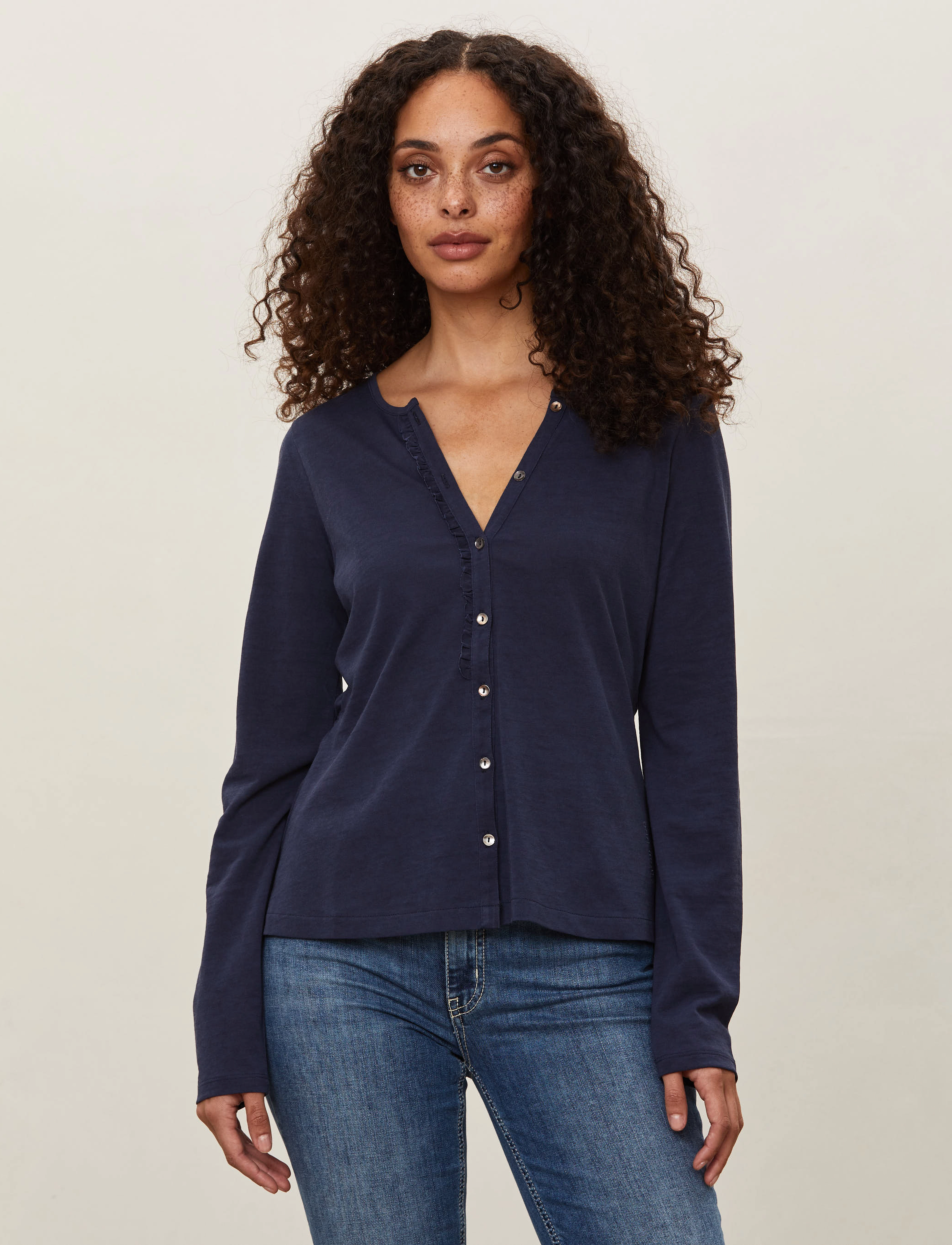 ODD MOLLY - Ragna LS Top - dark blue - 2