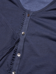 ODD MOLLY - Ragna LS Top - long sleeved blouses - dark blue - 4
