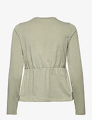 ODD MOLLY - Ragna LS Top - long-sleeved blouses - light sage - 1