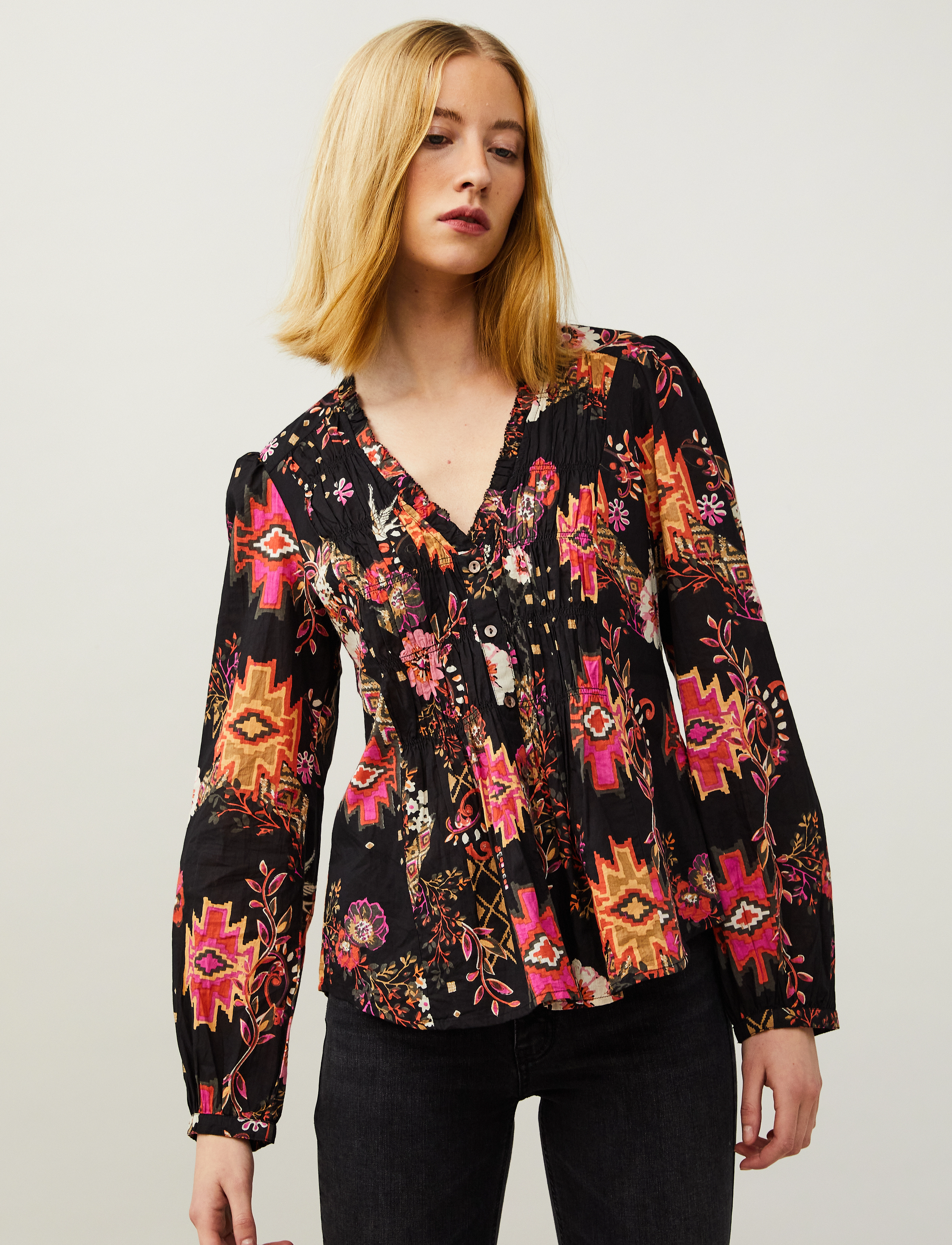 ODD MOLLY - Jada Blouse - multi black - 2