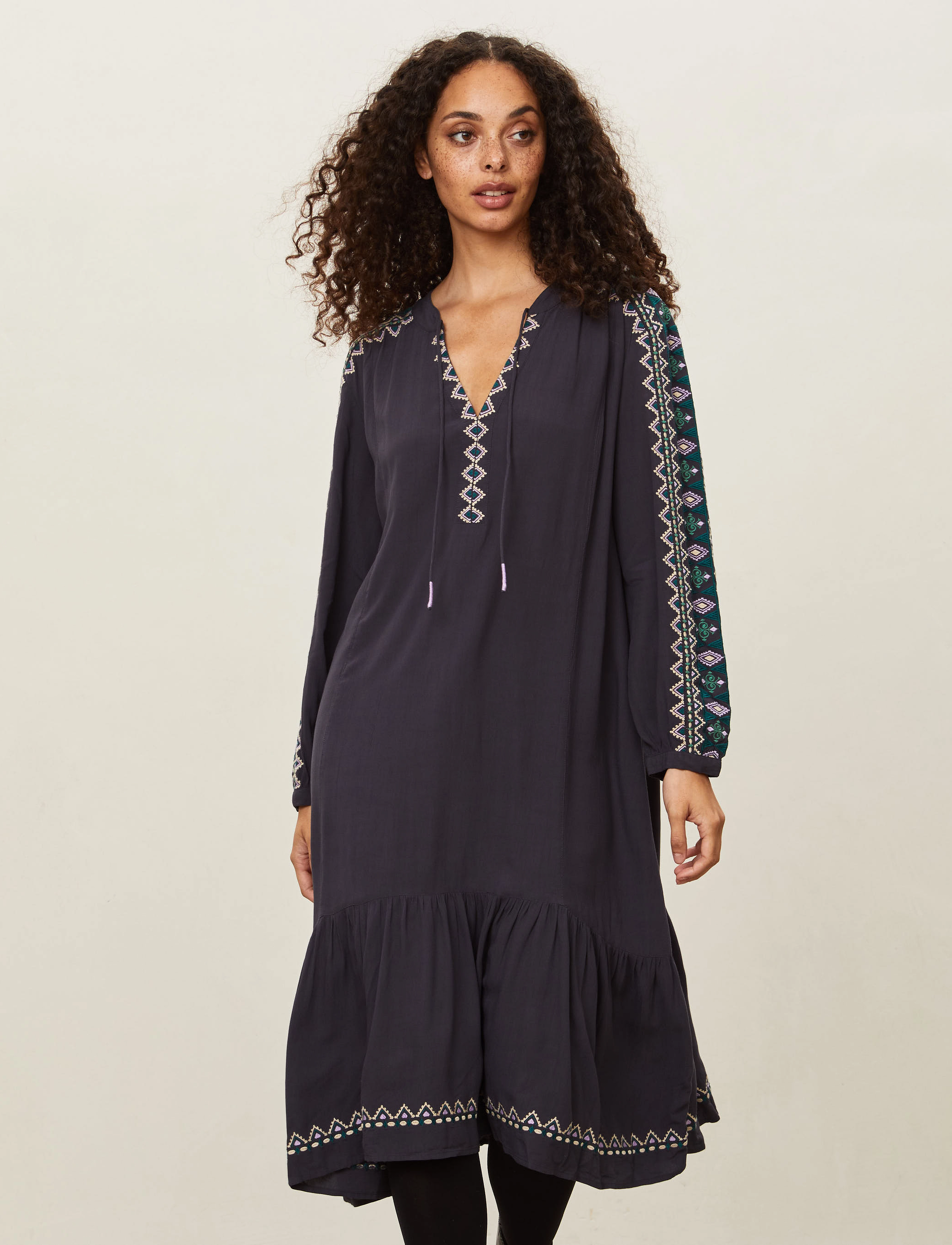 ODD MOLLY - Dalia Short Dress - dark blue - 2
