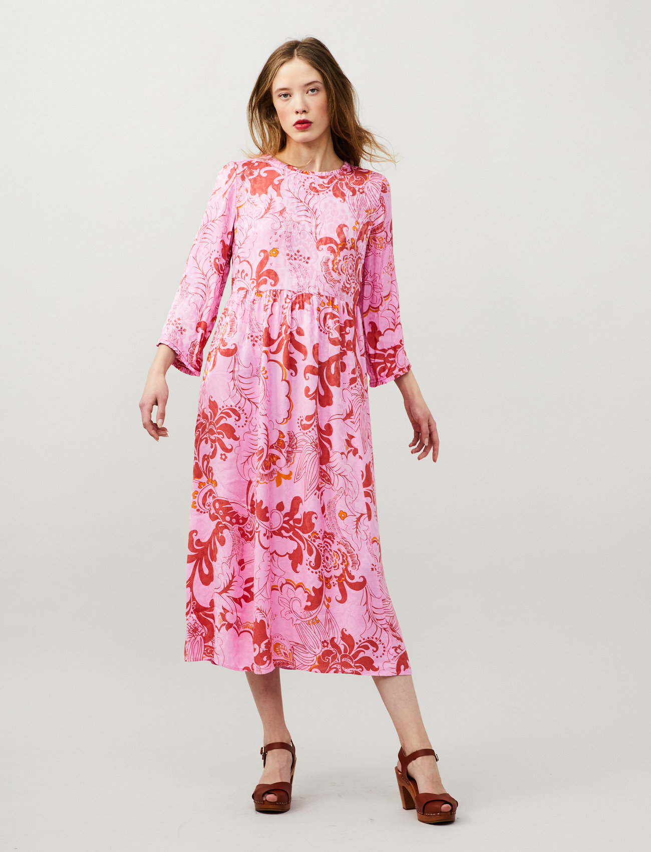 ODD MOLLY - Riley Dress - robes d'été - meadow pink - 0