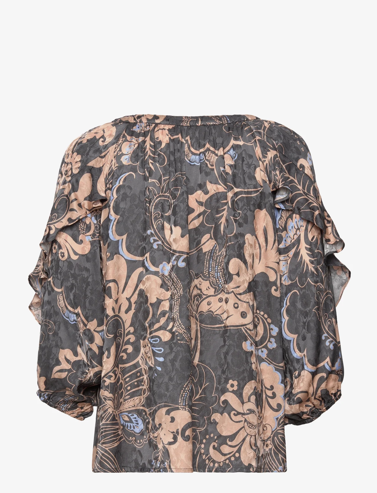 ODD MOLLY - Riley Blouse - long-sleeved blouses - asphalt - 1