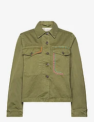 ODD MOLLY - Kennedy Jacket - denim jackets - green trails - 0