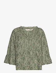 ODD MOLLY - Tessa Blouse - long-sleeved blouses - green mousse - 0