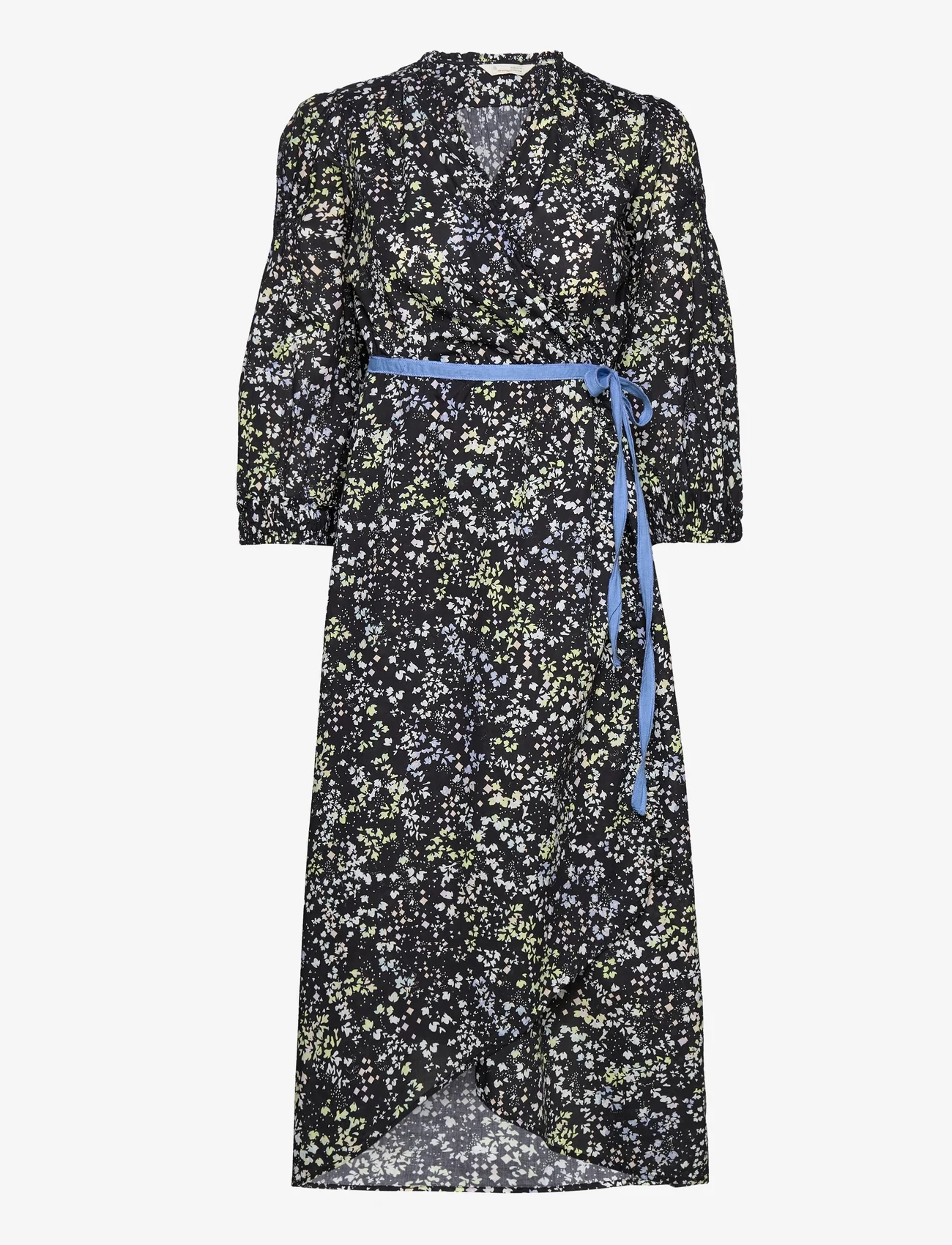 ODD MOLLY - River Dress - sukienki kopertowe - almost black multi - 0