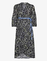 ODD MOLLY - River Dress - wrap dresses - almost black multi - 0