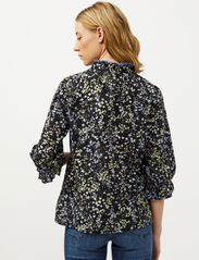 ODD MOLLY - River Blouse - long-sleeved blouses - almost black multi - 3