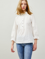 ODD MOLLY - Cassandra Blouse - long-sleeved blouses - light chalk - 2