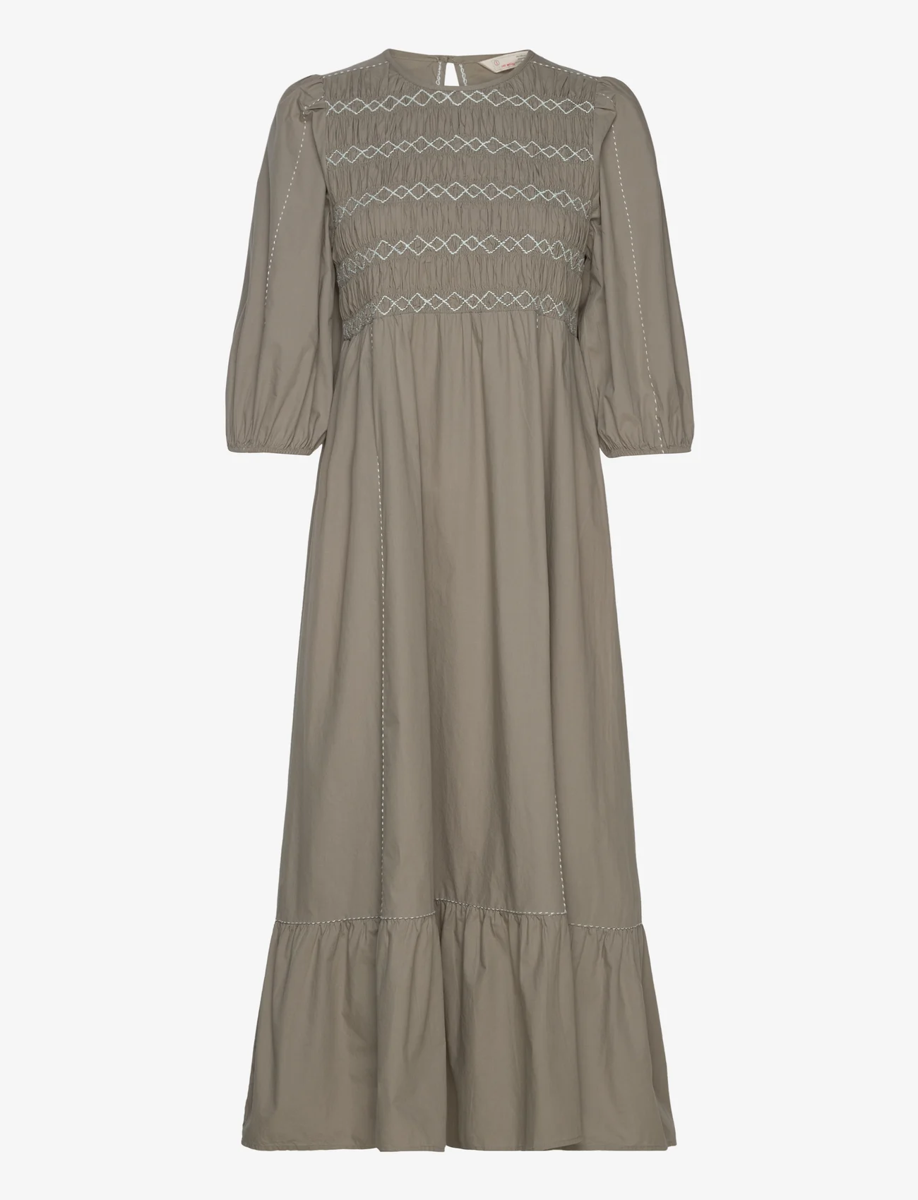 ODD MOLLY - Kaia Dress - midi dresses - olive cargo - 0