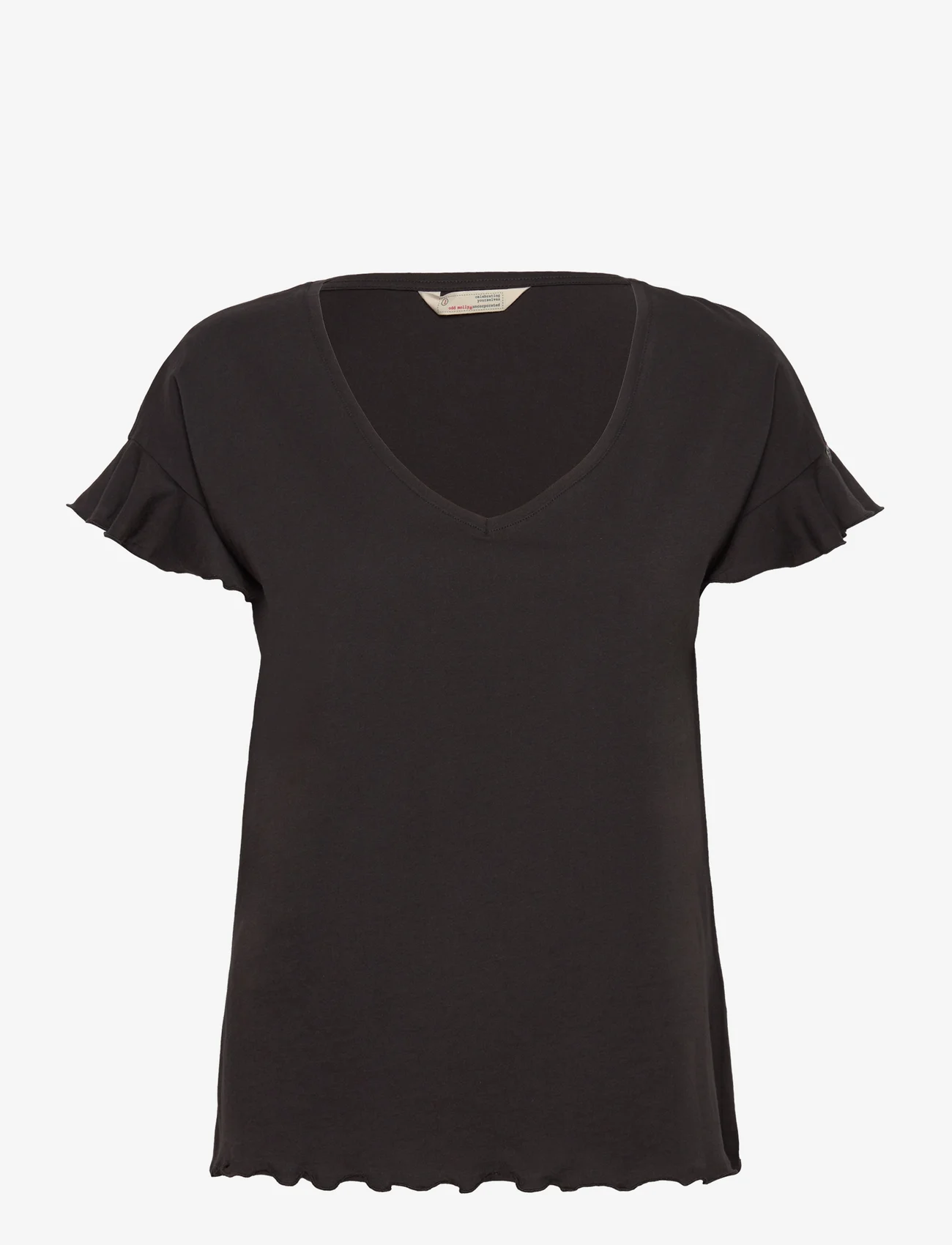 ODD MOLLY - Camellia Top - t-shirty & zopy - almost black - 0