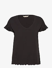 ODD MOLLY - Camellia Top - t-shirts - almost black - 0