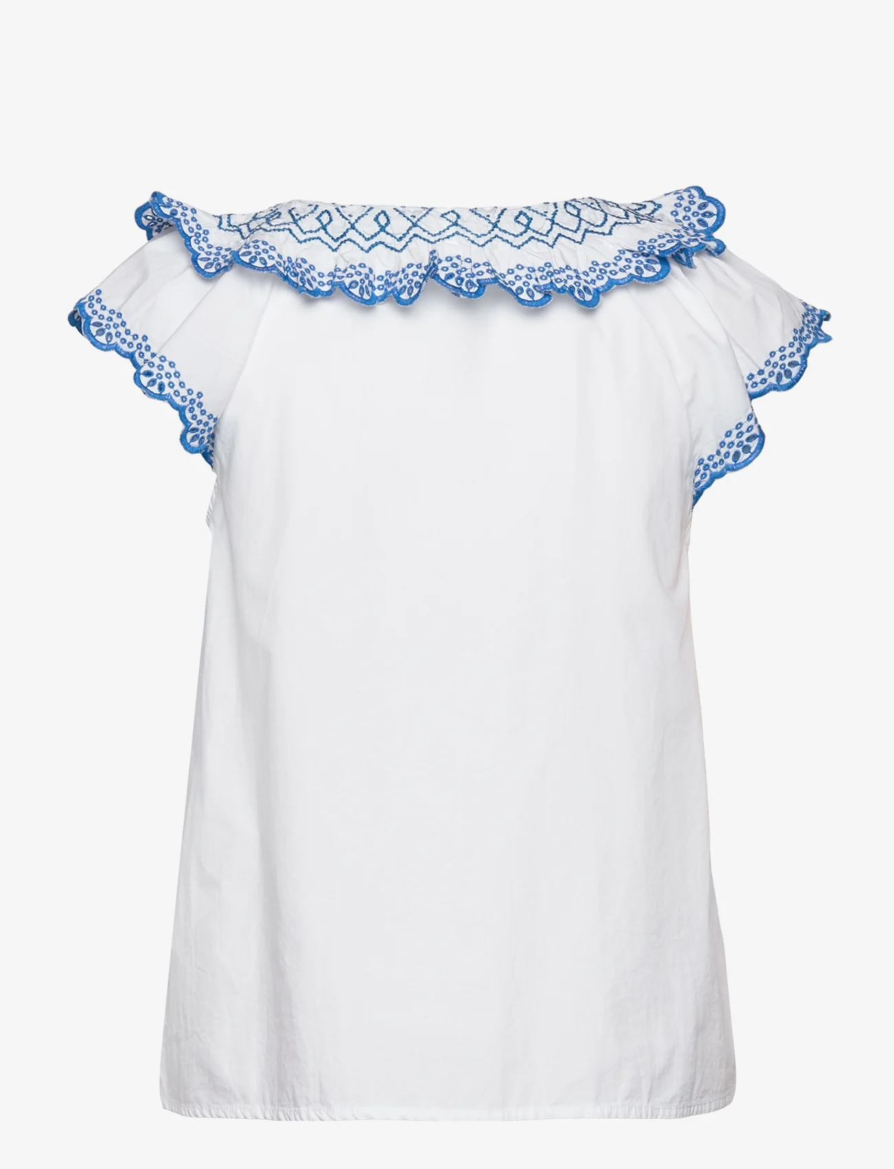 ODD MOLLY - Logan Blouse - blouses korte mouwen - bright white - 1