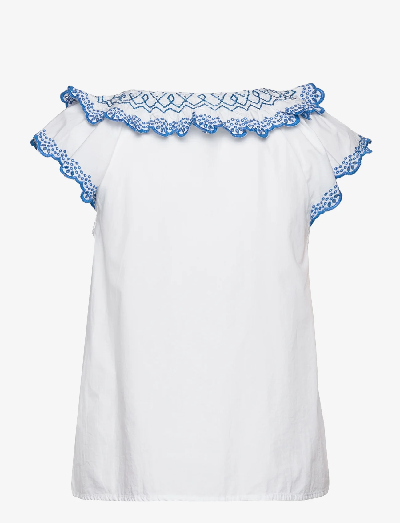 ODD MOLLY - Logan Blouse - kortermede bluser - bright white - 1