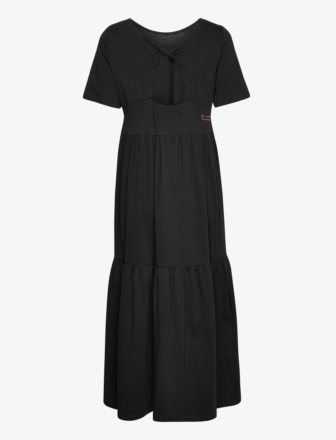 ODD MOLLY - Camellia Dress - t-kreklu kleitas - almost black - 1