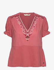 ODD MOLLY - Finley Top - kurzämlige blusen - vintage pink - 0
