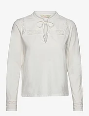 ODD MOLLY - Ariella Top - long-sleeved blouses - light chalk - 0