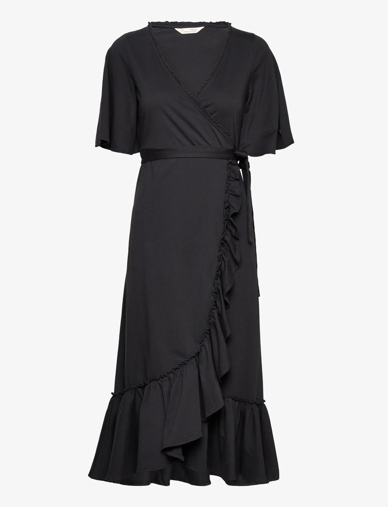 ODD MOLLY - Gracie Dress - omlottklänningar - almost black - 0