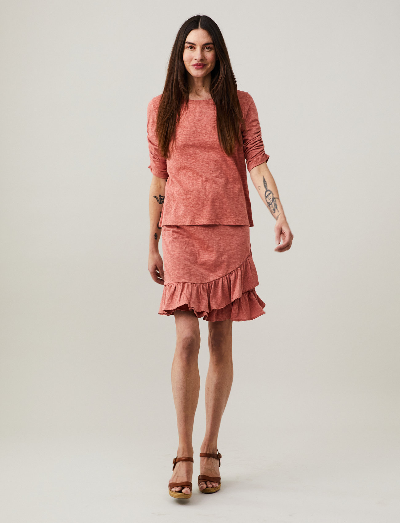 ODD MOLLY - Lucille Skirt - korte nederdele - vintage pink - 0