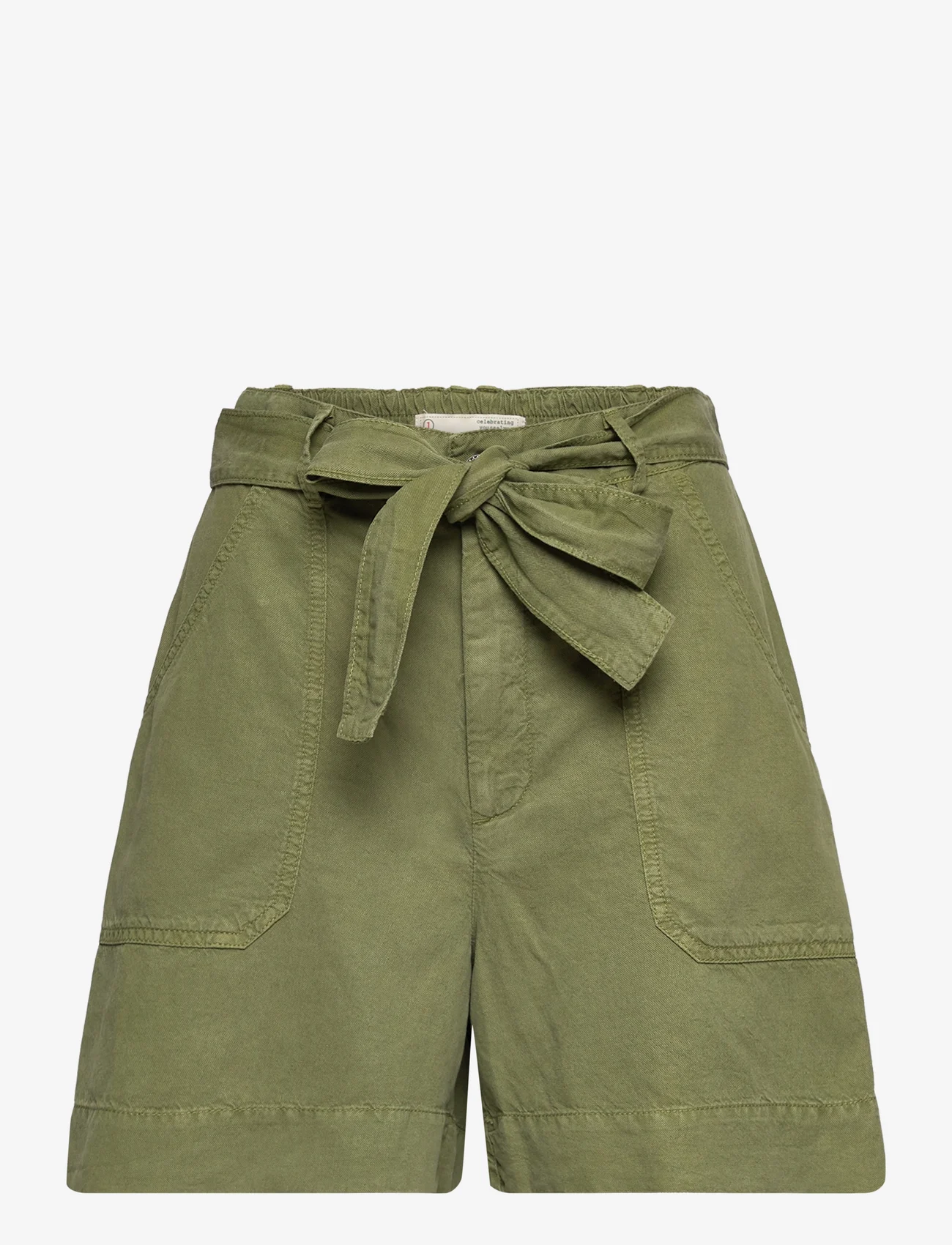 ODD MOLLY - Zoe Shorts - paperbag shorts - green trails - 0