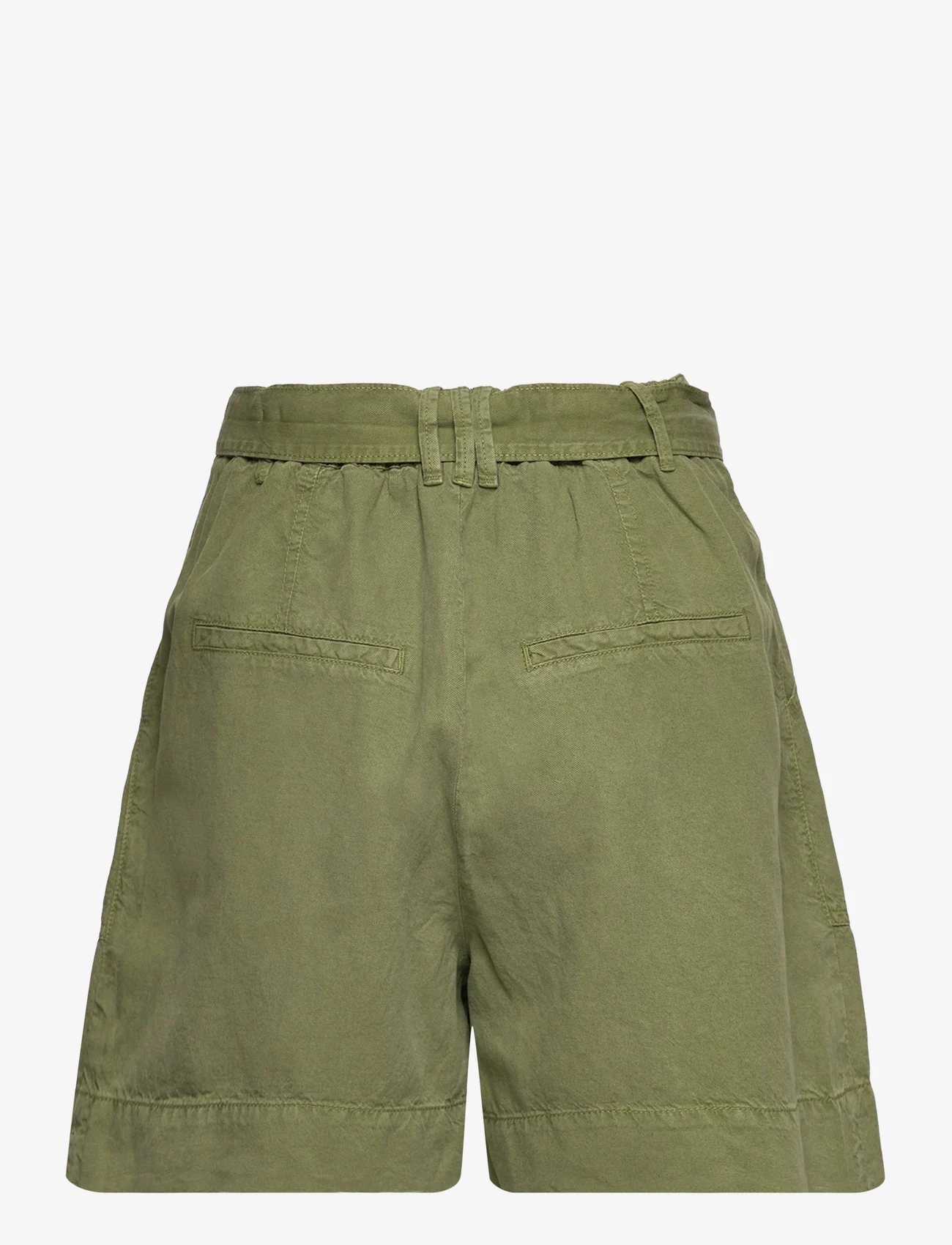 ODD MOLLY - Zoe Shorts - paperbag shorts - green trails - 1