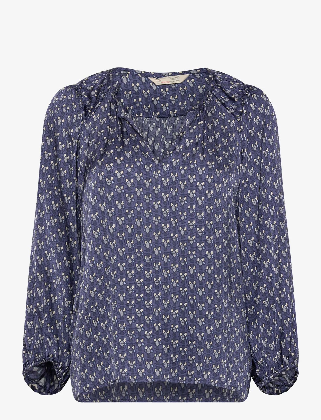 ODD MOLLY - Rachael Blouse - long-sleeved blouses - stormy blue - 0
