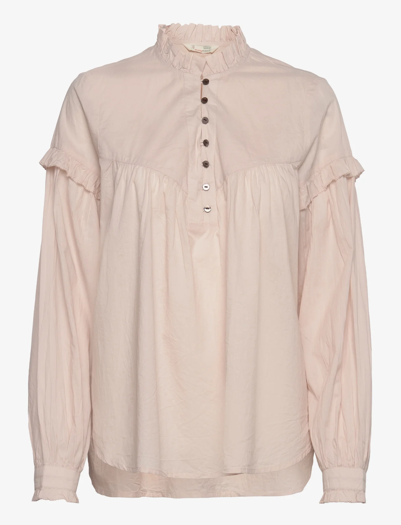 ODD MOLLY - Dana Blouse - long-sleeved blouses - golden porcelain - 0