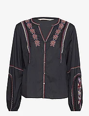 ODD MOLLY - Brandie Blouse - long-sleeved blouses - asphalt - 0