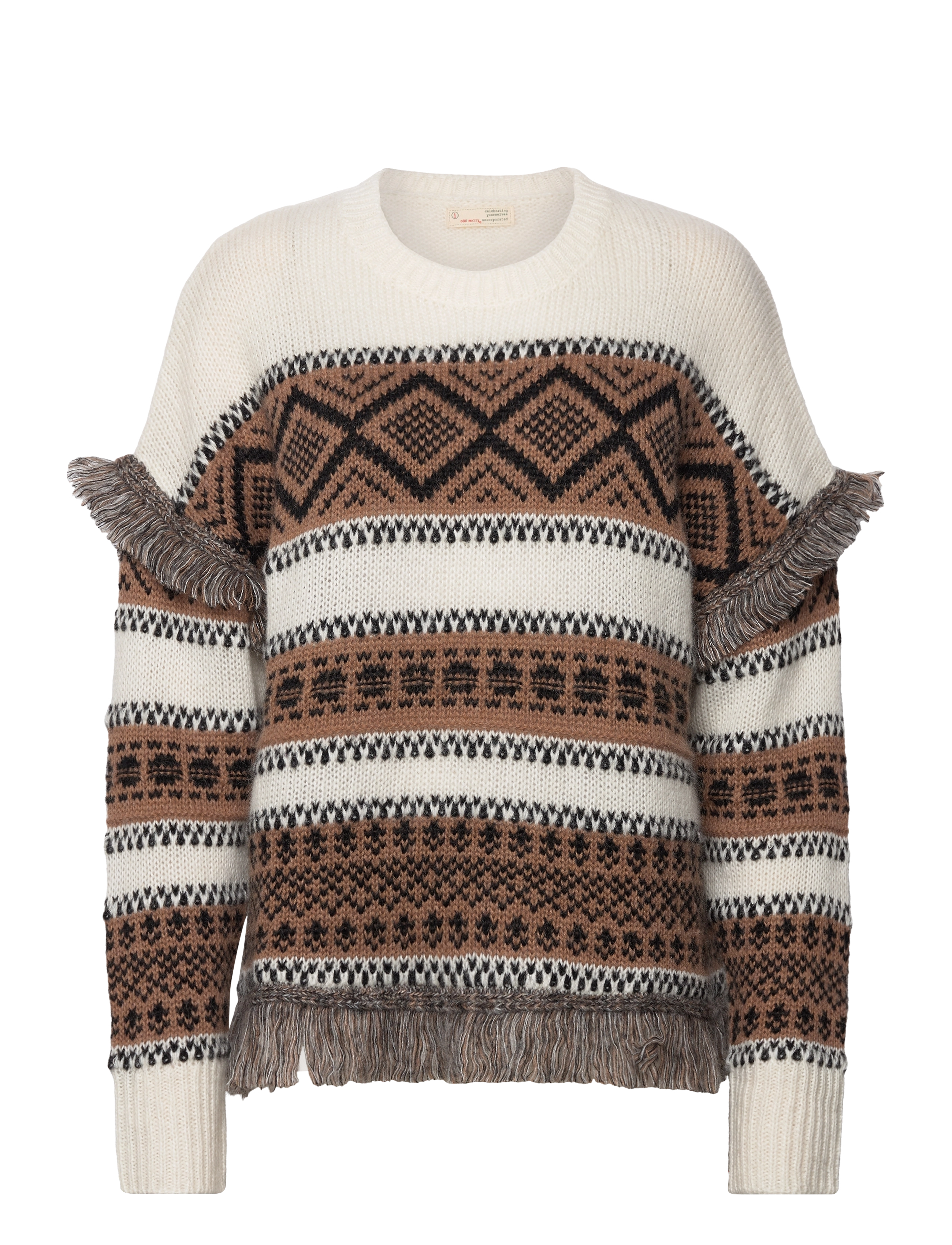 ODD MOLLY Ann Pullover Cream - XS - Damen
