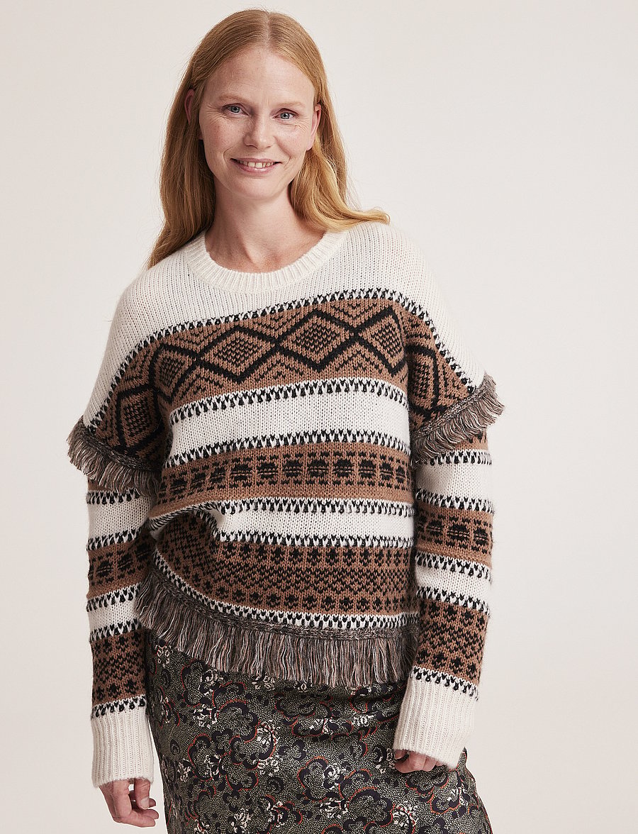 ODD MOLLY - Ann Sweater - kampsunid - light chalk - 0