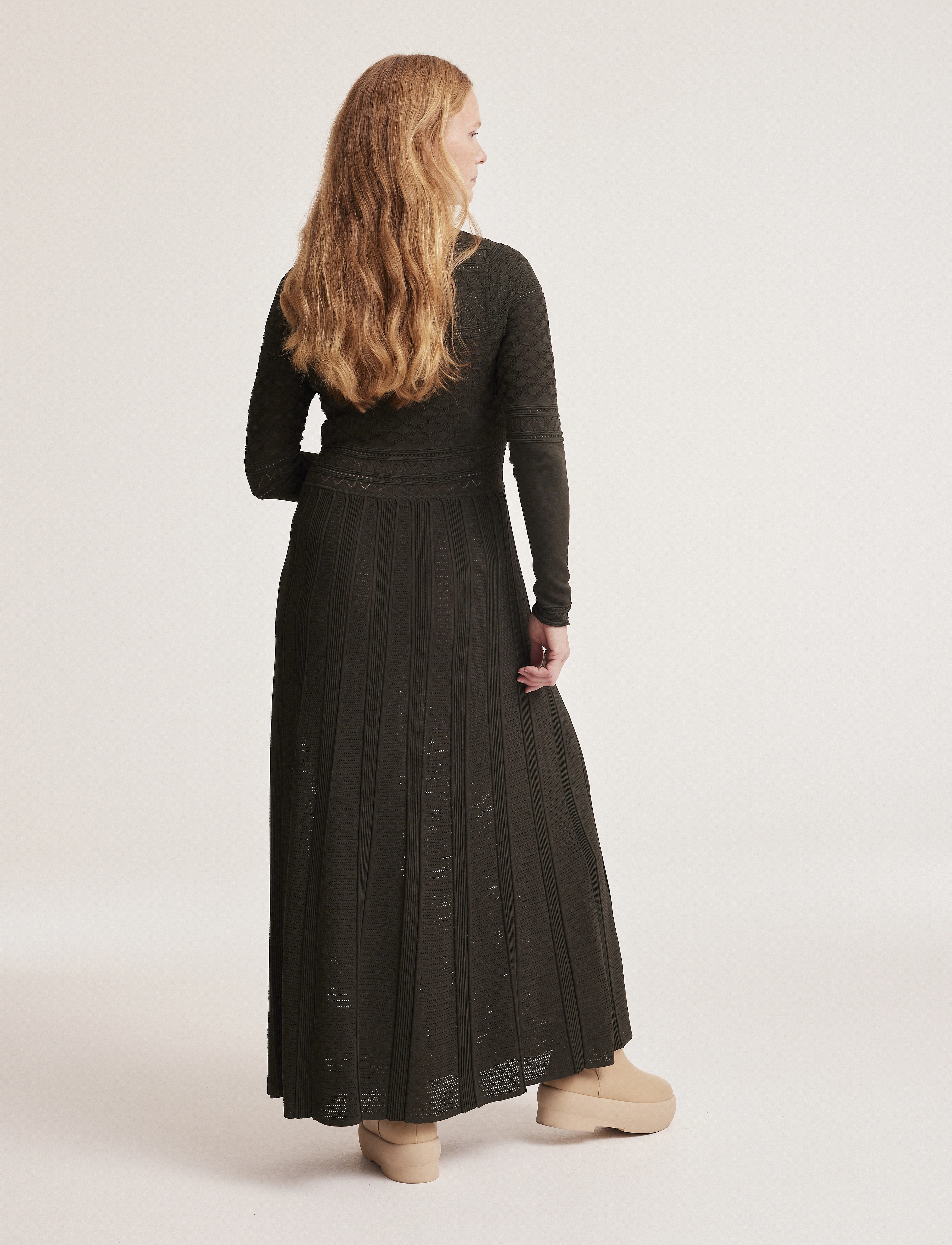 ODD MOLLY - Janice Knitted Dress - hunter green - 3