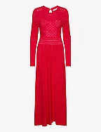 Janice Knitted Dress - RED