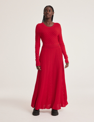 ODD MOLLY - Janice Knitted Dress - festtøj til outletpriser - red - 1
