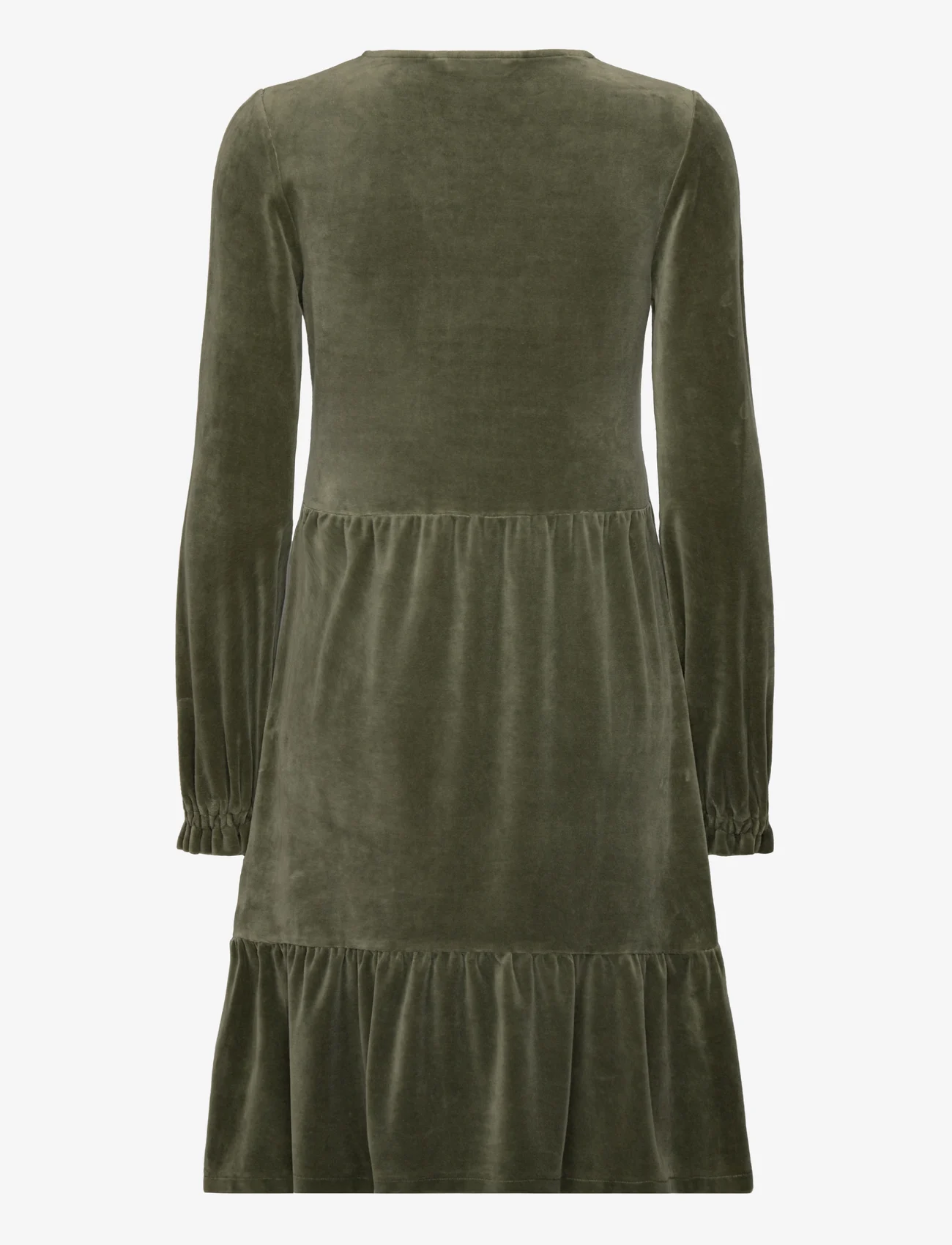 ODD MOLLY - Carola Dress - short dresses - cargo green - 1