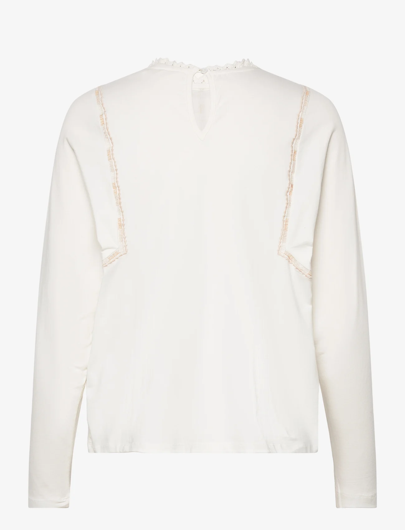 ODD MOLLY - Domna Top - long sleeved blouses - light chalk - 1